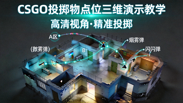 CSGO投掷物高清点位三维视角演示教学封面图