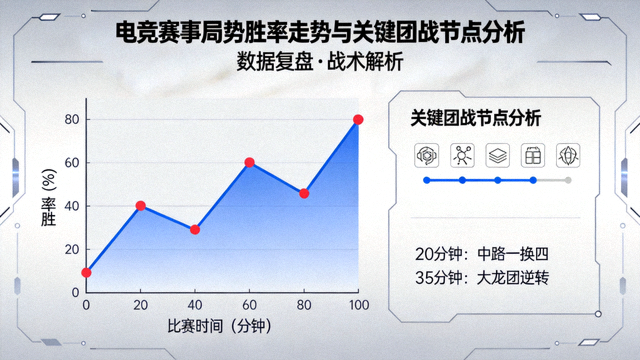 电竞赛事局势胜率走势折线图与关键团战节点分析封面图